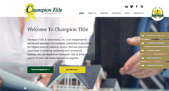 Desktop Screenshot of championtitle.com