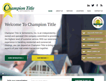 Tablet Screenshot of championtitle.com